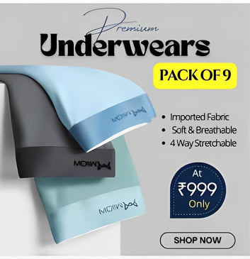 Milow Ice Silk Underwear - High Quality and Comfortable ( 3 Color, Set of 3 Combo 𝗧𝗼𝘁𝗮𝗹-𝟵 𝗨𝗻𝗱𝗲𝗿𝘄𝗲𝗮𝗿𝘀 )